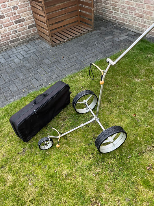 Golftrolley Edelstahl 3-Rad Jucad-Ähnlich